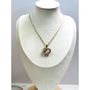 CZ Heart Pendant Necklace